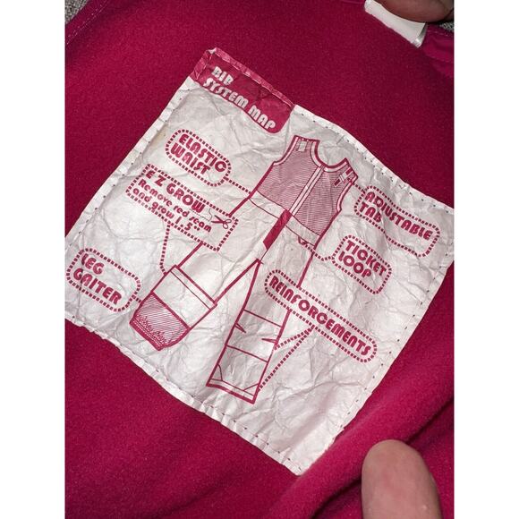 The North Face Girls Bibs PINK Snow Ski Toddler Hyvent Insulated EZ Grow 3T‎ - Picture 8 of 13